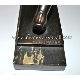 A spelter figure of a footballer 1920-30 Germany 