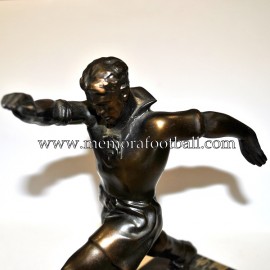 A spelter figure of a footballer 1920-30 Germany 