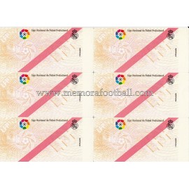 1900s Real Madrid CF Spanish Football League tickets