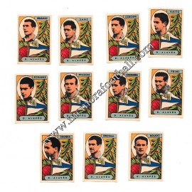 11 Cromos Deportivo Alavés 1954-55 equipo completo