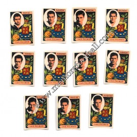 11 Cromos UD Las Palmas 1954-55 equipo completo