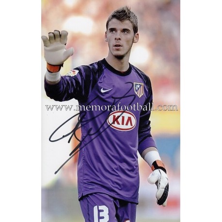 Foto firmada de David "DE GEA" Atlético de Madrid 