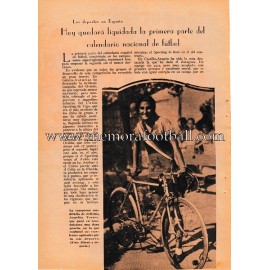 "BLANCO Y NEGRO" Spanish magazine 1935 Female Football Sheet