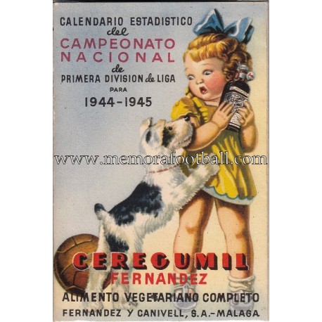 Spanish League 1ª Division 1944-1945 football calendar