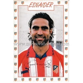 Tarjeta postal de "ESNAIDER" Atlético de Madrid 1996