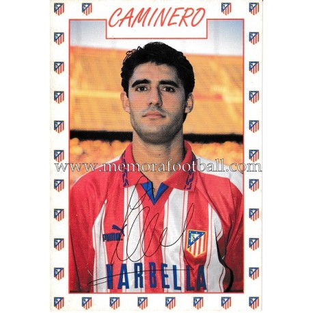 Tarjeta postal de "CAMINERO" Atlético de Madrid 1996