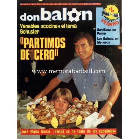DON BALON (Spanish football magazine) nº 615 12-18 August 1987 