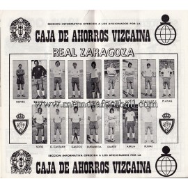 Athletic Club vs Real Zaragoza 1974/75 official programme