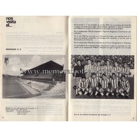 Athletic Club vs Granada CF 06-12-1970 official programme