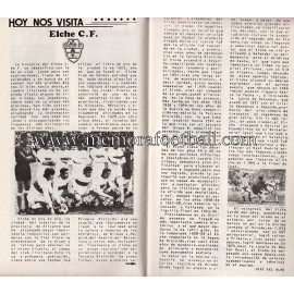 Athletic Club vs Elche CF 15/12/1974 official programme