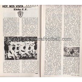 Programa del partido Athletic Club vs Elche CF 15/12/1974