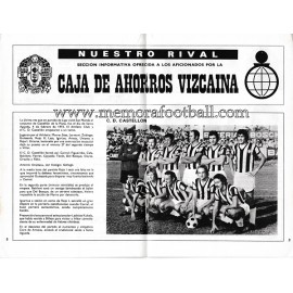 Athletic Club vs CD Castellón 1973-1974 official programme