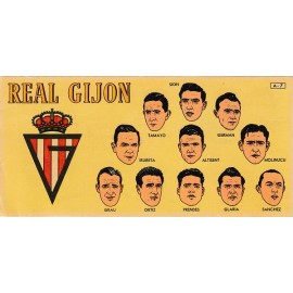 Real Gijón 1953-1954 card