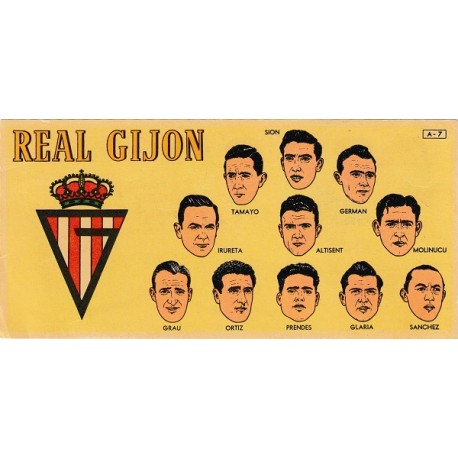 Cromo Real Gijón 1953-1954