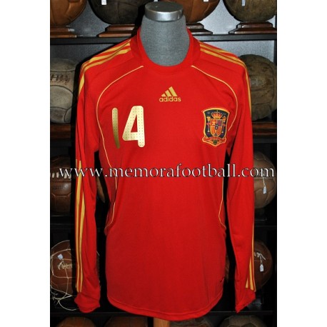 XABI ALONSO nº14 Spain National Team 2008 match un worn shirt XABI ALONSO nº14 Spain National Team 2008 match un worn shirt