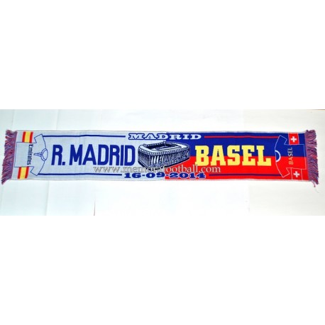 Real Madrid vs FC Basel 16-09-2014 UEFA Champions League scarf