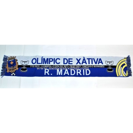 Real Madrid vs Olímpic de Xátiva 2013 Spanish FA Cup scarf
