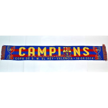 FC Barcelona 14-04-2014 Spanish FA Cup Final scarf