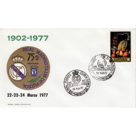 75th Anniversary of Real Madrid CF 1902-1972 official mail envelope