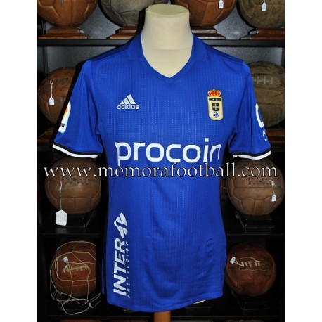 "CHRISTIAN FDEZ" Real Oviedo LFP 2016-17 match worn shirt