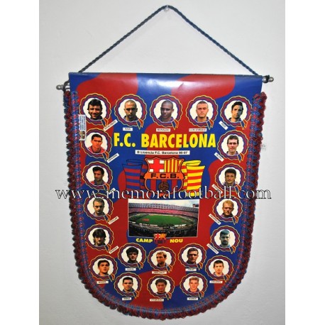 Banderín oficial del FC Barcelona 1996-1997