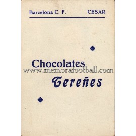 "CÉSAR" Barcelona C.F. 1950-1952 card