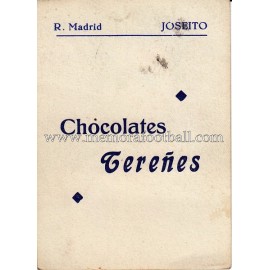 "JOSEITO" Real Madrid 1950-1952 card