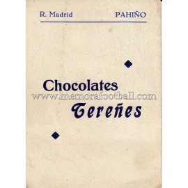 "PAHIÑO" Real Madrid 1950-1952 card