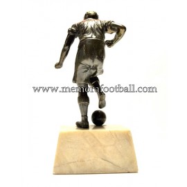 A spelter figure of a footballer 1938 Germany 