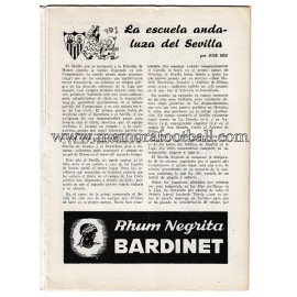 CF Barcelona vs Sevilla CF 10-04-1954 Official programme