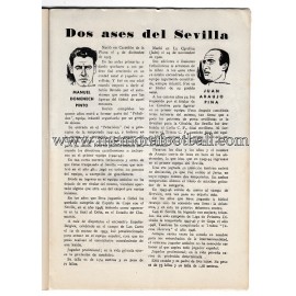 Programa CF Barcelona vs Sevilla CF 10-04-1954 