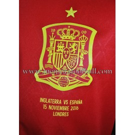 "THIAGO" Spain vs England 15-11-2016 match worn shirt