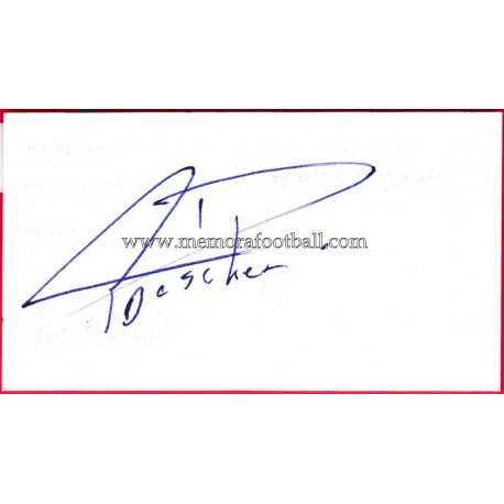 Autógrafo de "DUSCHER" Deportivo de la Coruña Autógrafo de "DUSCHER" Deportivo de la Coruña