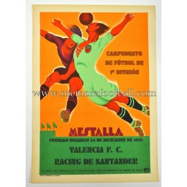 Valencia FC vs Racing de Santander 1933
