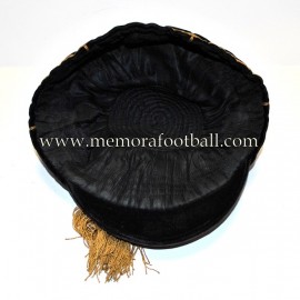 1909-10 Black Velvet & Gold N.M.S. FC football cap