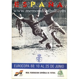 Programa Oficial de la Eurocopa Alemania 1988. RFEF