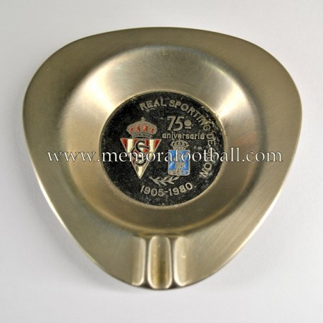 1905-1980 Sporting de Gijón 75th Anniversary ashtray