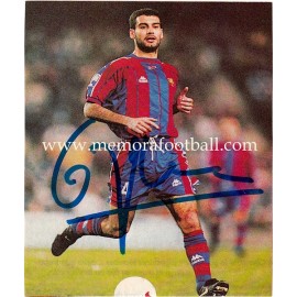 "PEP GUARDIOLA" FC Barcelona signed press clipping