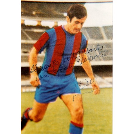  "ANTONI TORRES" FC Barcelona fotografía firmada y dedicada