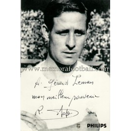 "RAYMOND KOPA" Real Madrid signed and dedicated photo