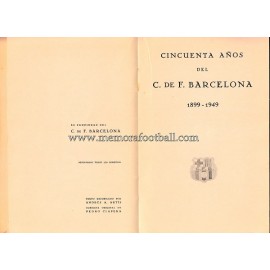 Cincuenta años del C.F Barcelona (1949) book