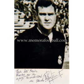  "BETANCORT" Real Madrid fotografía firmada y dedicada