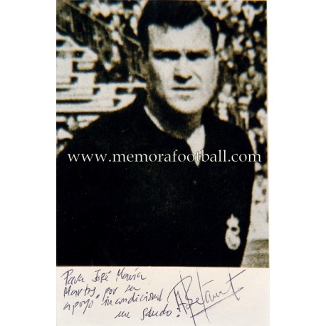  "BETANCORT" Real Madrid fotografía firmada y dedicada