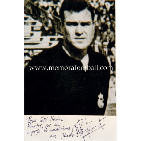 "BETANCORT" Real Madrid signed and dedicated photo