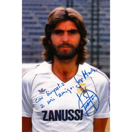 "JUAN JOSÉ" Real Madrid signed and dedicated photo