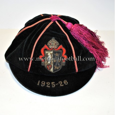 1925-26 King Williams College velvet cap