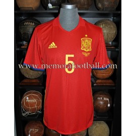 "SERGIO BUSQUETS" Spain vs England 15-11-2016 match worn shirt