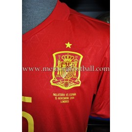 "SERGIO BUSQUETS" Spain vs England 15-11-2016 match worn shirt