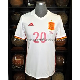 "CARVAJAL" Spain vs France 28-03-2017 match worn shirt