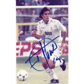  "FERNANDO SANZ" Real Madrid CF fotografía firmada